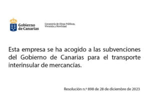 Subvenciones del Gobierno de Canarias para el transporte interinsular de mercancías